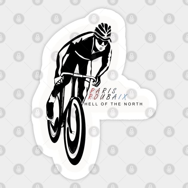 Paris Roubaix Hell of the North /cycling Sticker by Wine4ndMilk